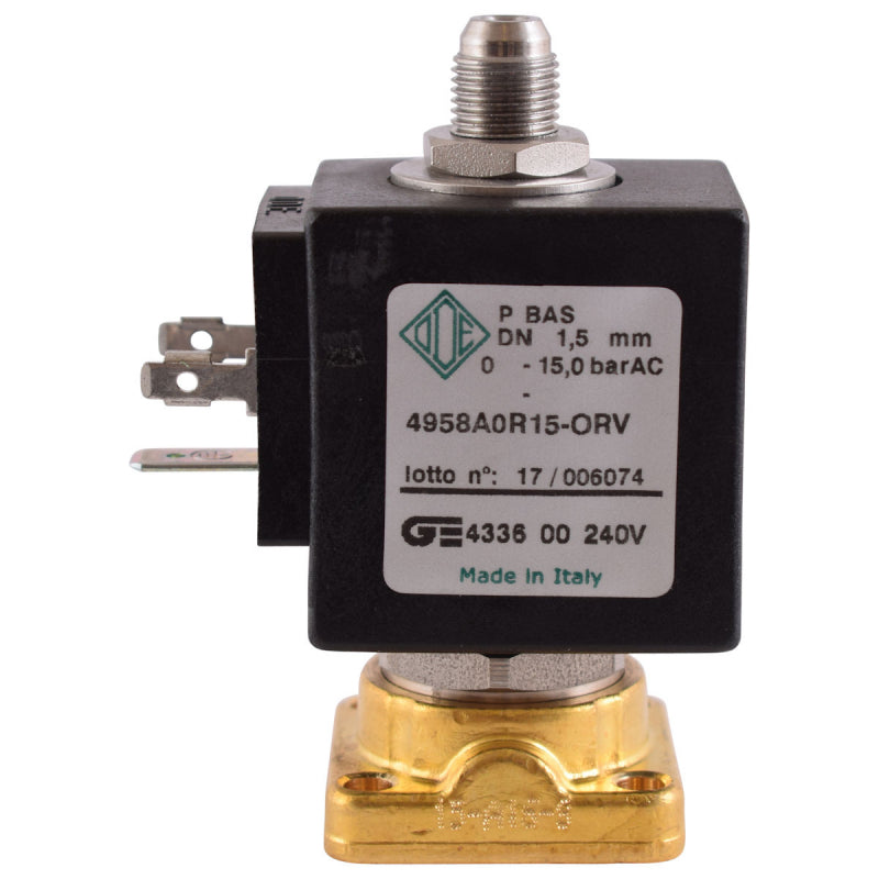 ODE 3 WAY GRP SOLENOID VALVE 230V RUBY