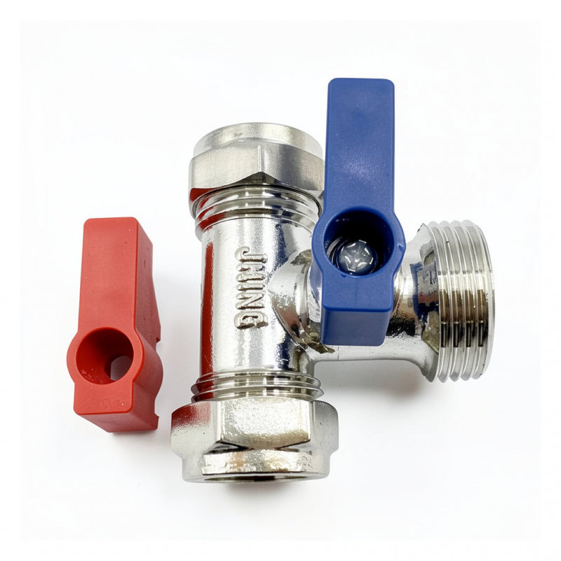 WASH MACH TEE VALVE 15MM COMPRESS.