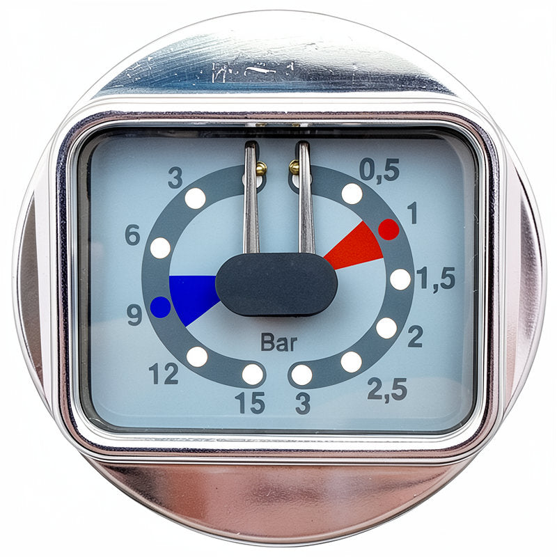 BRASILIA DUAL PRESSURE GAUGE 60MM