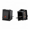 BLACK ROCKER SWITCH WITH LED 16AMP
