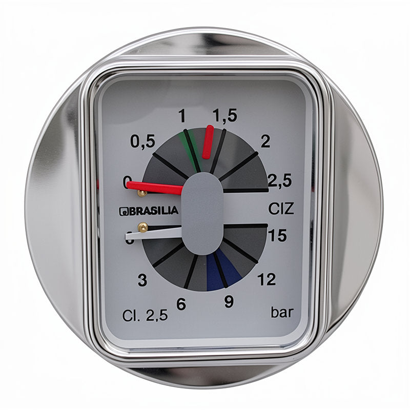 BRASILIA DUAL PRESSURE GAUGE 60MM