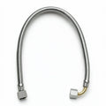 BRAIDED HOSE 0.5M 3/8 STRAIGHT X 3/8 ELBOW - CONICAL