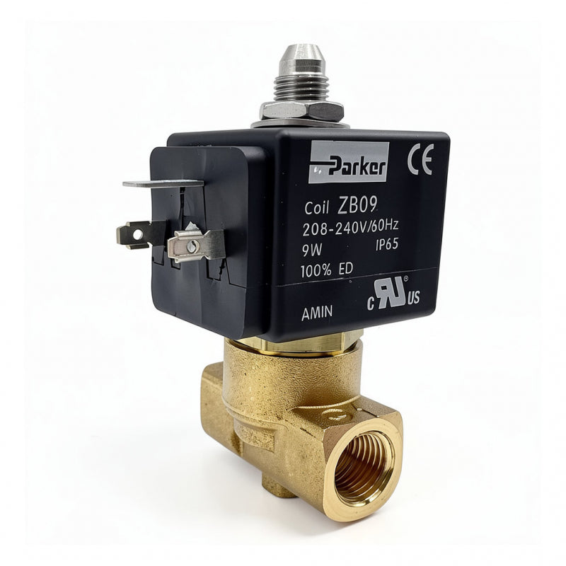 PARKER 3 WAY SOLENOID VALVE 230V 1/4 3MM VITON 9W