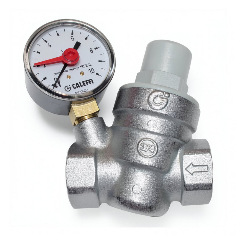 PRESSURE REDUCING VALVE WITH GAUGE 3/4F