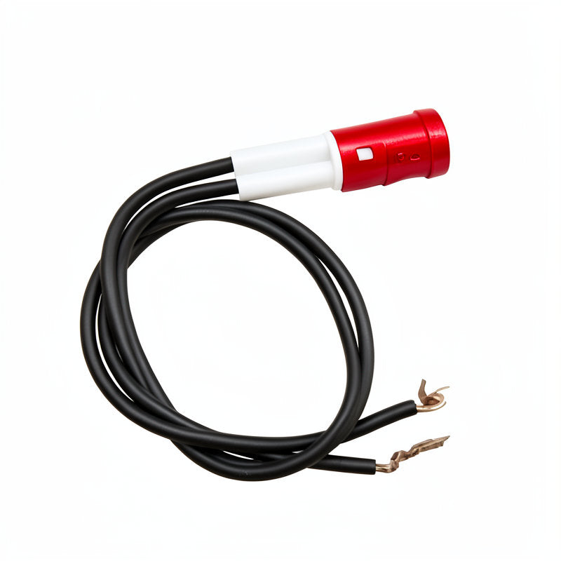 IBERITAL 220V 9MM W/WIRE RED LAMP