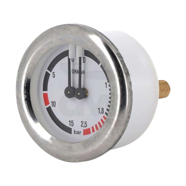 BFC DUAL PRESSURE GAUGE 63MM