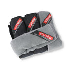 CAFELAT MICROFIBRE CLEANING CLOTHS - 2 BLACK AND 2 GREY