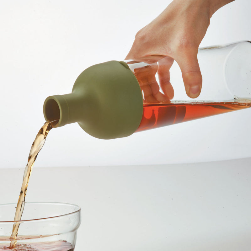HARIO COLD BREW TEA FILTER IN BOTTLE OLIVE GREEN - 750ML