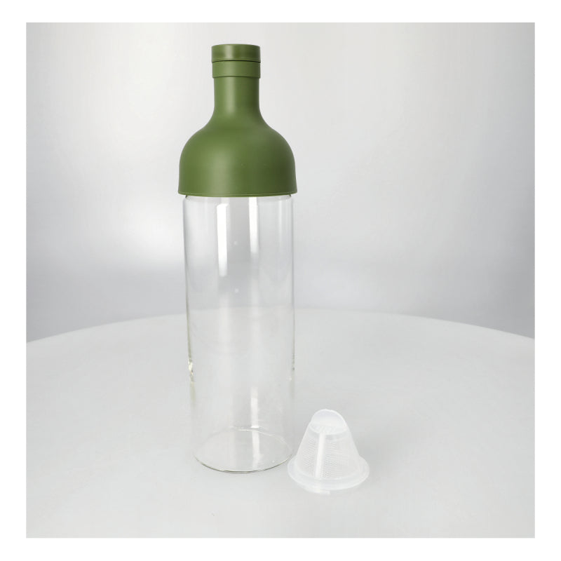 HARIO COLD BREW TEA FILTER IN BOTTLE OLIVE GREEN - 750ML