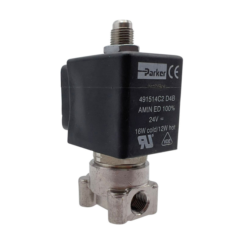 LUCIFER 3 WAY INLET SOLENOID VALVE 24V 1/8 1.5MM 12W HOT 16W COLD - CIMBALI