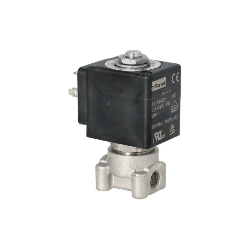 LUCIFER 2 WAY INET SOLENOID VALVE 24V 1/8 3MM 12W HOT 16W COLD - CIMBALI
