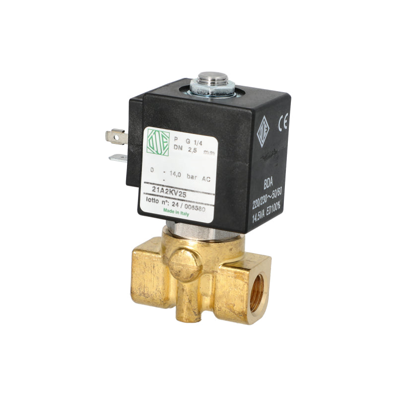 ODE 2 WAY INLET SOLENOID VALVE 230V 1/4 2.5MM