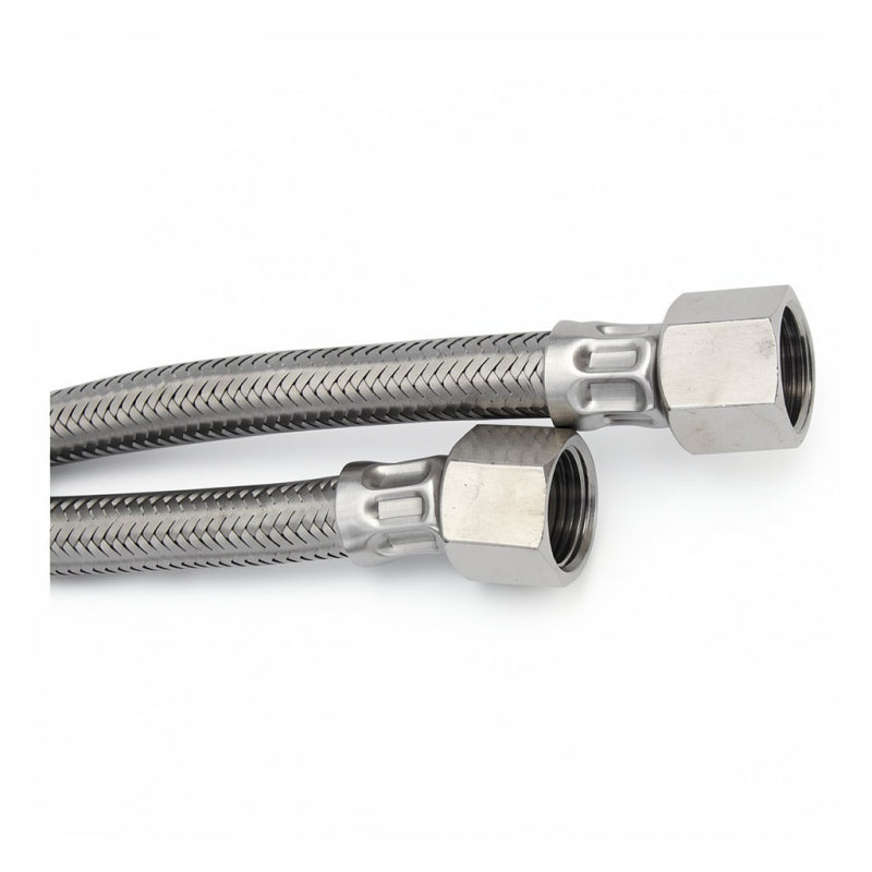 BRAIDED HOSE 1.5M 3/8 X 3/8 STRAIGHT - CONICAL