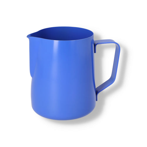 0.6 Litre Teflon Foaming Jug - Blue - commercial coffee spare part