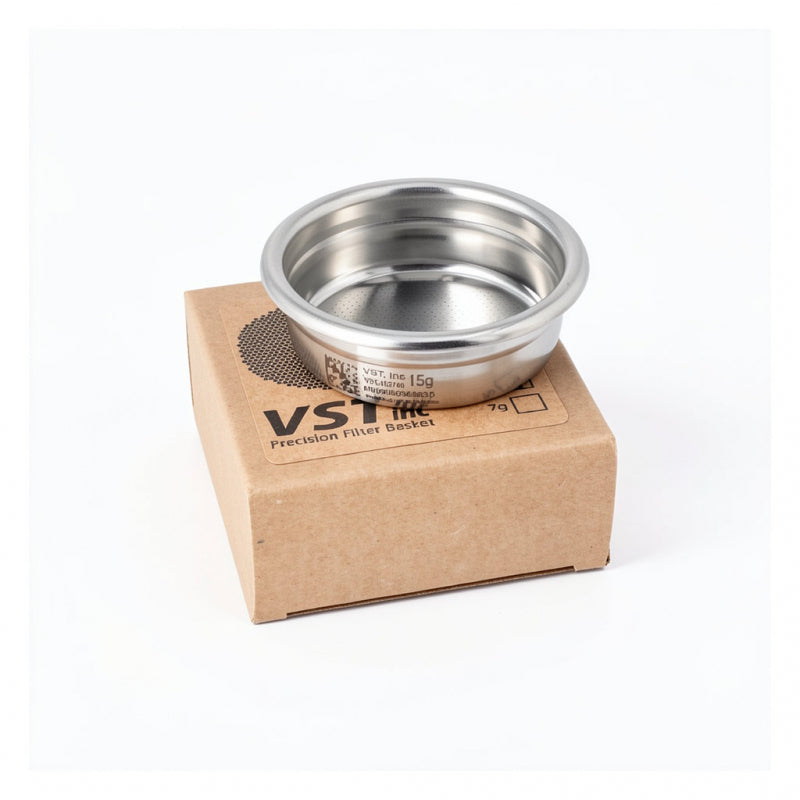 VST PRECISION FILTER BASKET RIDGED 15 GRAM