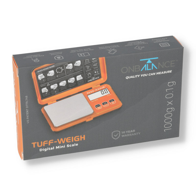TUFF-WEIGH SCALES 1000 X 0.1 GRAM - WITH IMPACT RESISTANT CASE