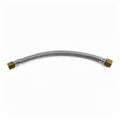 BRAIDED HOSE 0.22M 3/8 STRAIGHT X 1/4 STRAIGHT - CONICAL