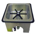 COUNTER TOP PITCHER RINSER/GLASS RINSER - 152MM (L) 140MM (W) 64MM (D)