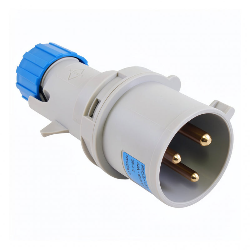 32 AMP 3-PIN SINGLE PHASE PLUG
