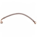BRAIDED HOSE 0.35M 3/8 STRAIGHT X 3/8 ELBOW - CONICAL