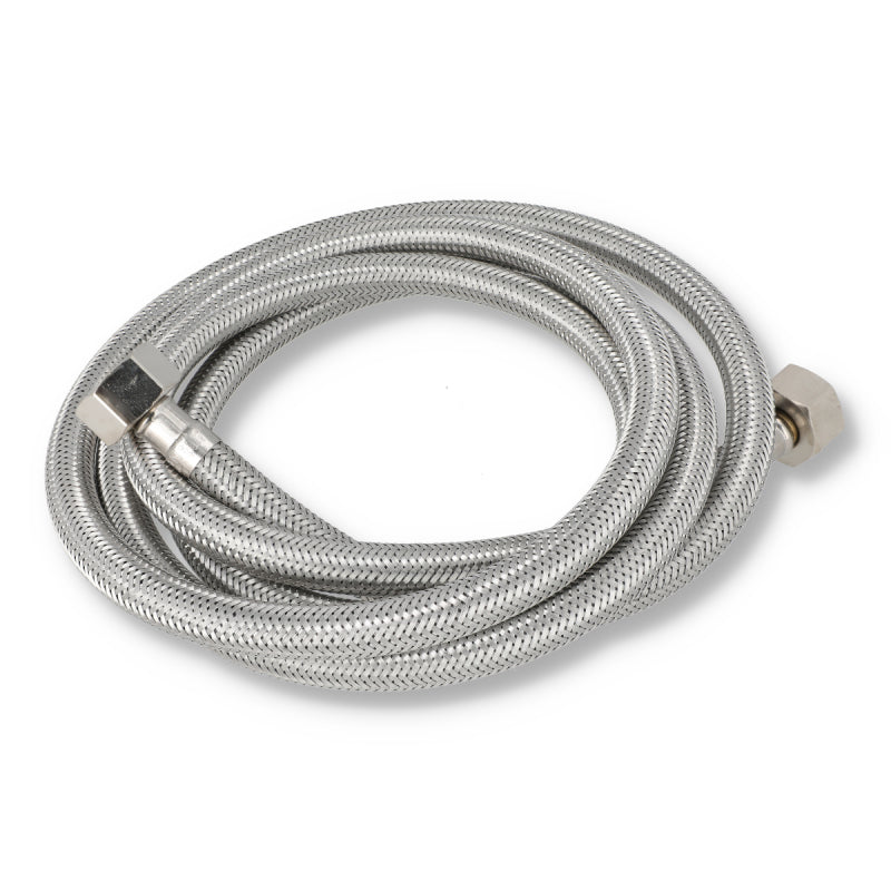 BRAIDED HOSE 2M 1/2 STRAIGHT X 1/2 STRAIGHT