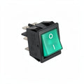 GREEN ROCKER SWITCH - 6 TERMINALS