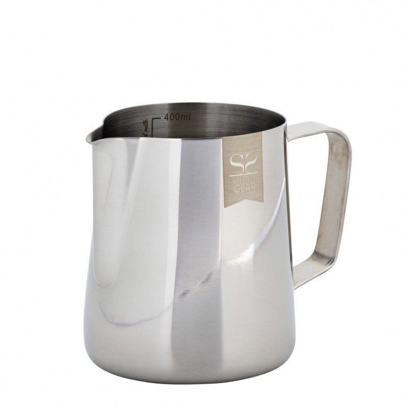ESPRESSO GEAR LINED FROTHING PITCHER, STAINLESS STEEL, 0.4L