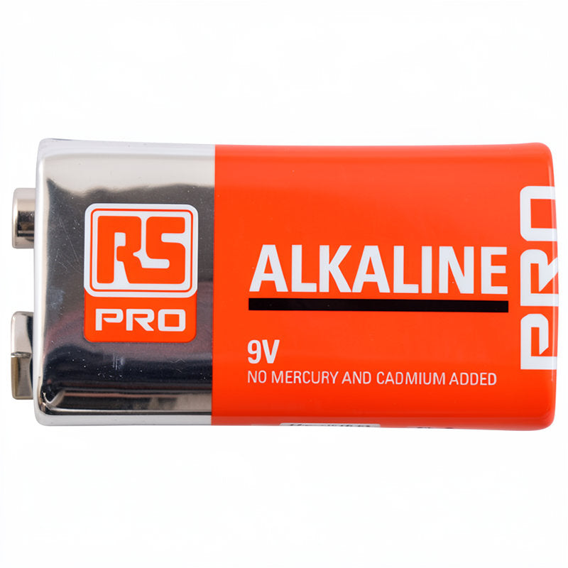RS PRO ALKALINE 9V BATTERY 9V PP3