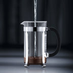 BODUM CHAMBORD COFFEE MAKER 3 CUP 0.35L/12OZ - GLASS, MIRROR FINISH S/S LID