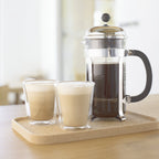 BODUM CHAMBORD COFFEE MAKER 8 CUP 1.0L/34OZ - GLASS, MIRROR FINISH S/S LID