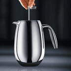 BODUM COLOMBIA DOUBLE WALL FRENCH PRESS COFFEE MAKER, 8 CUP, 1.0 L, 32 OZ - S/S