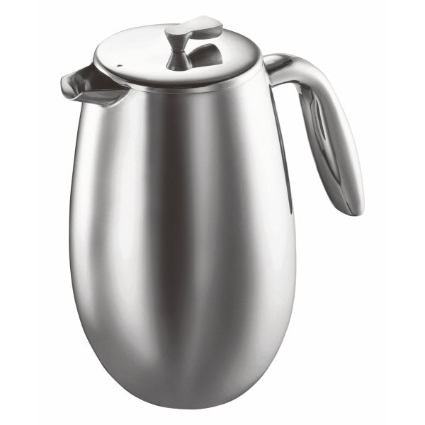 BODUM COLOMBIA DOUBLE WALL FRENCH PRESS COFFEE MAKER, 8 CUP, 1.0 L, 32 OZ - S/S