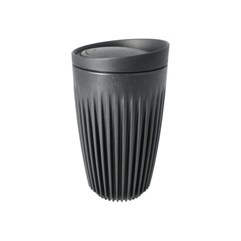 HUSKEE CUP & LID CHARCOAL - RETAIL PACKAGING 12OZ/36CL  - SOLD IN SINGLES