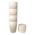 HUSKEE CUP & LID NATURAL - 12OZ/36CL (4 PACK)
