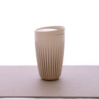 HUSKEE CUP & LID NATURAL -  RETAIL PACKAGING 12OZ/36CL - SOLD IN SINGLES