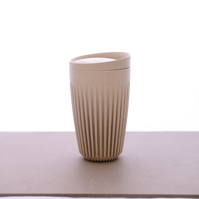 HUSKEE CUP & LID NATURAL -  RETAIL PACKAGING 12OZ/36CL - SOLD IN SINGLES