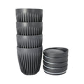 HUSKEE CUP & LID CHARCOAL - 8OZ/24CL (4 PACK)