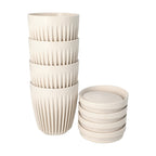 HUSKEE CUP & LID NATURAL - 8OZ/24CL (4 PACK)