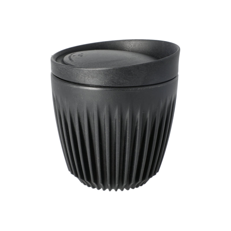 HUSKEE CUP & LID CHARCOAL -  RETAIL PACKAGING 6OZ/18CL - SOLD IN SINGLES