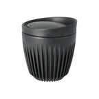 HUSKEE CUP & LID CHARCOAL -  RETAIL PACKAGING 6OZ/18CL - SOLD IN SINGLES