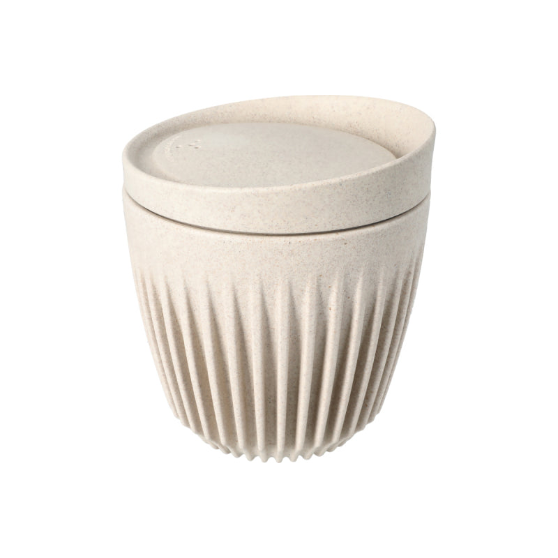 HUSKEE CUP & LID NATURAL -  RETAIL PACKAGING 6OZ/18CL - SOLD IN SINGLES