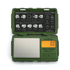 TUFF-WEIGH SCALES 1000 X 0.1 GRAM - WITH IMPACT RESISTANT CASE - GREEN