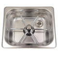 RHINO RECESSED PITCHER RINSER WITH SPIN JET - 150MM (SQUARE)