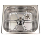 RHINO RECESSED PITCHER RINSER WITH SPIN JET - 150MM (SQUARE)