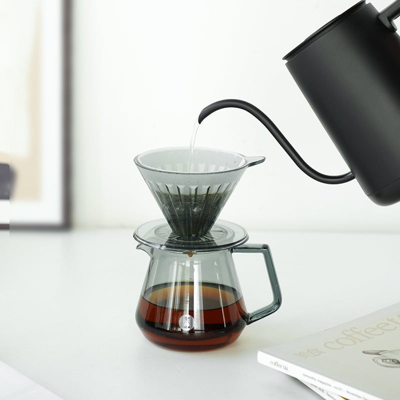 TIMEMORE COFFEE SERVER 360ML - TRANSPARENT BLACK