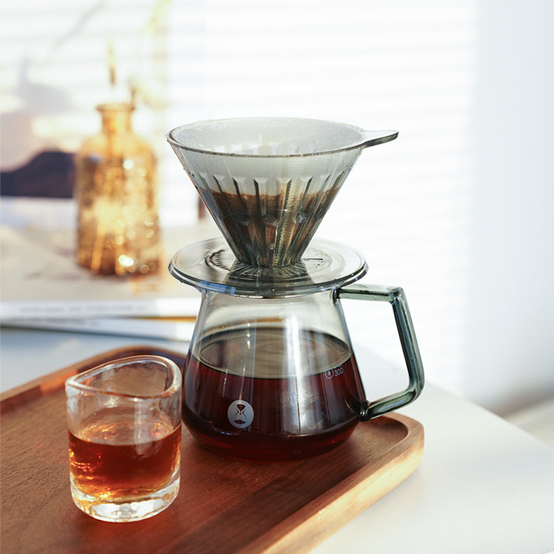 TIMEMORE COFFEE SERVER 600ML - TRANSPARENT BLACK