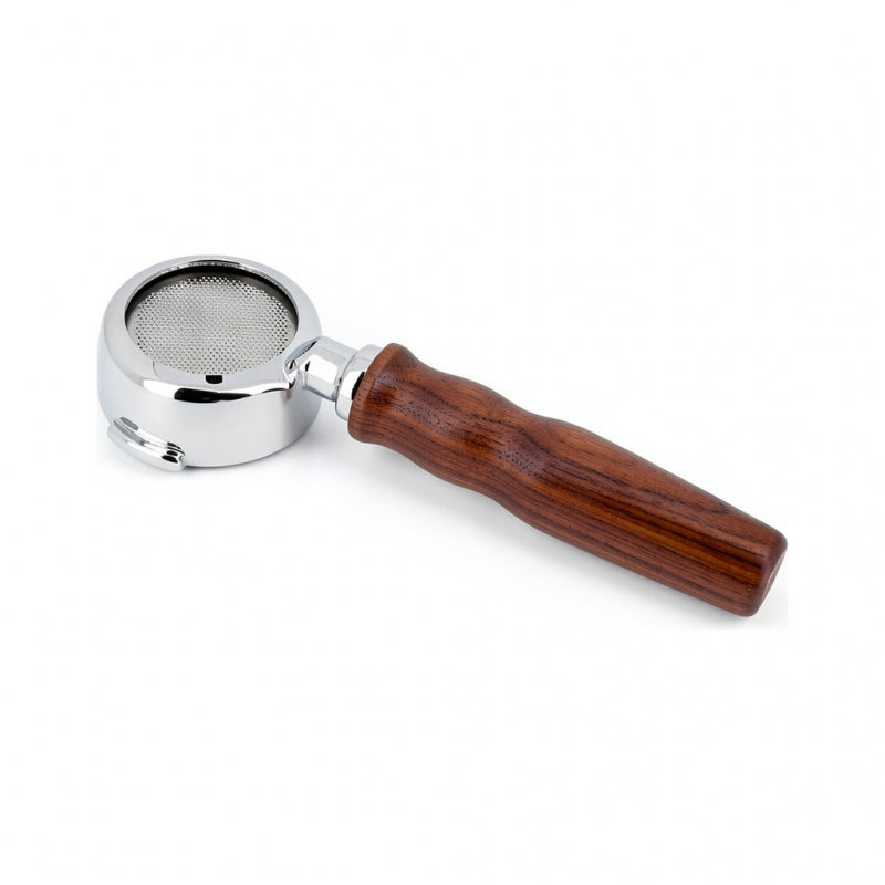 BOTTOMLESS FILTERHOLDER WITH WOODEN HANDLE - ROCKET - 21G BASKET