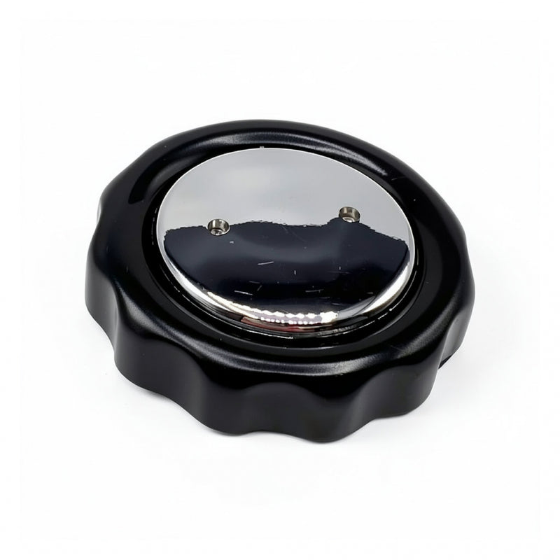 E61 VALVE KNOB BLACK AND CHROME 7 X 7MM