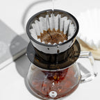 TIMEMORE CRYSTAL EYE B75 DRIPPER 1-2 CUPS - AMBER BLACK