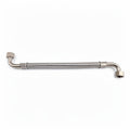 BRAIDED HOSE 25CM 3/8 ELBOW X 3/8 ELBOW - FLAT